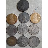 Копии 10шт России США монеты