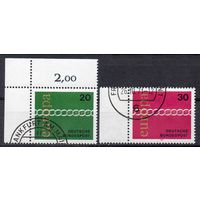 Европа ФРГ 1971 год серия из 2-х марок
