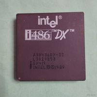 Ретро процессор INTEL DX A80486DX-33 SX419.