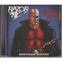 Razor  "Shotgun Justice"  1990  + 6  bonus tracks /made in USA
