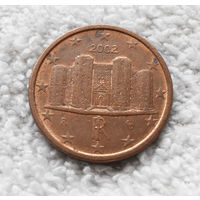 1 евроцент 2002 Италия #02