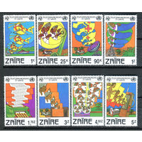 Конго (Заир) - 1982г. - День ВОЗ и Всемирного союза связи - полная серия, MNH [Mi 747-754] - 8 марок