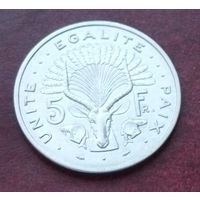 Джибути 5 франков, 1977-1999