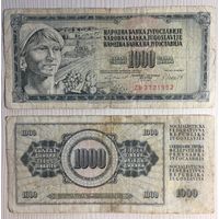 Югославия, 1000 динаров (образца 1981)
