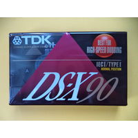 Аудиокассета TDK DS-X 90. Идеальное состояние, из блока, в коллекцию.