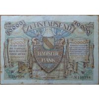 10.000 марок 1923г. Манхейм