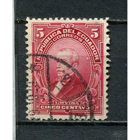 Эквадор - 1915/1928 - Хосе Мария Урбина 5С - [Mi.210] - 1 марка. Гашеная.  (LOT ET38)-T10P5