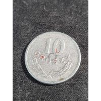 Польша 10 грошей 1971
