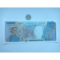 Werty71 Руанда 5000 франков 1988 UNC банкнота