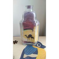 Бутылочка сувенирная с рисунком из песка высота 11 см рисунок расположен с двух сторон бутылочки