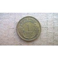 Франция 1 франк,  1938г. (D-20)