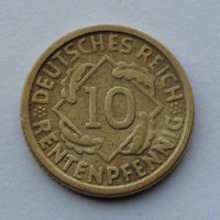 Германия - Веймарская республика 10 рентенфеннигов. 1924. G
