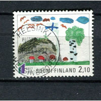 Финляндия - 1992 - 75 лет независимости Финляндии. Детское творчество - [Mi. 1188] - полная серия - 1 марка. Гашеная.  (Лот 136BH)