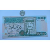 Werty71 Иордания 1 динар 1996 UNC банкнота