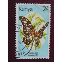 Кения 1989 г. Бабочка.