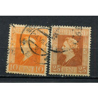 Нидерланды - 1944/1946 - Королева Вильгельмина - 2 марки. Гашеные.  (Лот 7BU)