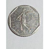 Франция 2 франка 1996 года .