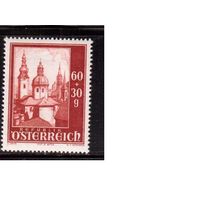 Австрия-1948,(Мих.889) ** , Зальцбург, Архитектура, Соборы,