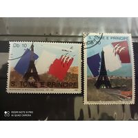 Сан-Томе и Принсипи 1989, 2 марки, 200 лет французской революции