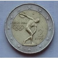 Греция 2 евро 2004 г. XXVIII летние Олимпийские игры в Афинах