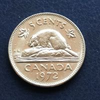 Канада 5 центов 1972