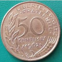 Франция 50 сантимов 1962