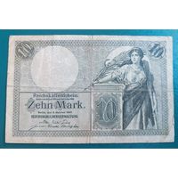 10  марок 1906  банкнота  Германия   Берлин Кайзеровская империя
