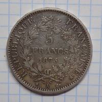 5 франков ФРАНЦИИ 1875