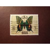 Дубай 1968 г.Бабочка Парусник (Teinopalpus imperialis)./44а/