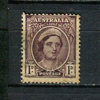 Австралия - 1942/1944 - Королева Елизавета 1P - [Mi.163] - 1 марка. Гашеная.  (Лот 16BU)