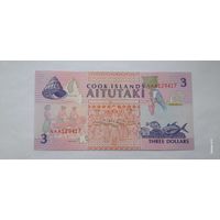 Острова Кука 3 доллара 1992 года UNC