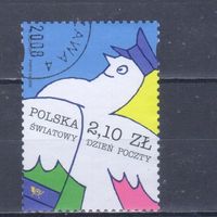 [2191] Польша 2008. День почты. Одиночный выпуск. Гашеная марка.