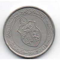 1/2 динара 1997 Тунис
