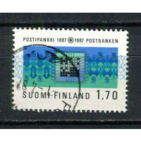 Финляндия - 1987 - 100 лет почтовой сберегательной кассе - [Mi. 1009] - полная серия - 1 марка. Гашеная.  (Лот 156BE)