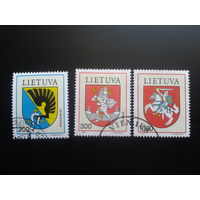 Литва 1992 Гербы городов Полная серия