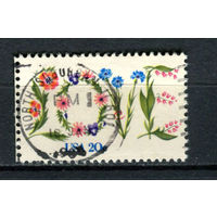 США - 1982 - Цветы (перф. 11) - [Mi. 1528] - полная серия - 1 марка. Гашеная.  (Лот 68AY)