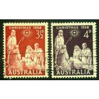 Австралия 1958 Mi# 286-287 Рождество. Гашеная (AU04)
