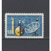 Техника. Спутник. Куба. 1965. 1 марка. Michel N 1067 (1,2 е)