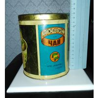 Жестяная коробка времен СССР "краснодарский чай"