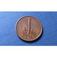 1 цент 1954. Нидерланды.