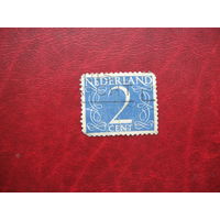 Марка Нидерланды 2 цента 1946 - 1947 года