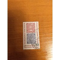 1968 ФРГ Германия 100 летние Северогерманскому почтовому союзу выпускалась одиночкой (4-14)