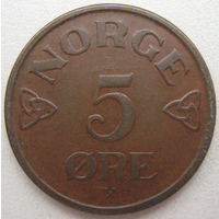 Норвегия 5 эре 1955 г. (d)