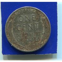 США 1 цент 1943 D , Денвер , Стальной цент