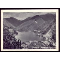 1955 год Вид на озеро Рица и реку Лашипсе