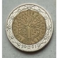 Франция 2 евро 2001 г.