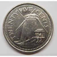 Барбадос 25 центов 2008 г