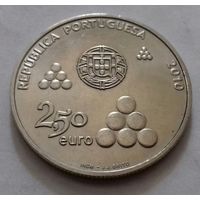2,5 евро, Португалия 2010 г., 200 лет Линии Торриш-Ведраш, AU