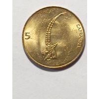 Словения 5 толаров 1998 года