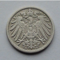Германия - Германская империя 5 пфеннигов. 1908. G
